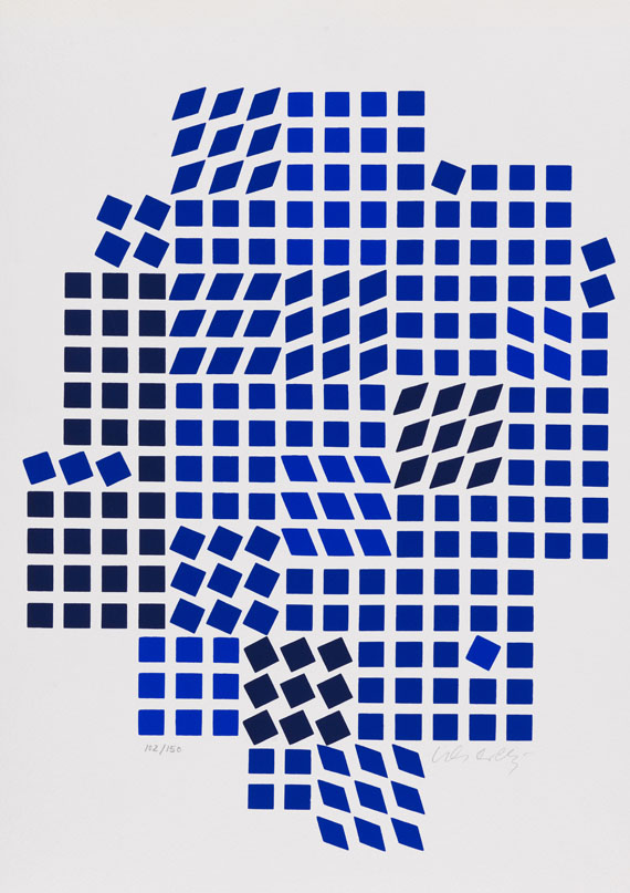 Victor Vasarely - Silkscreen in colors