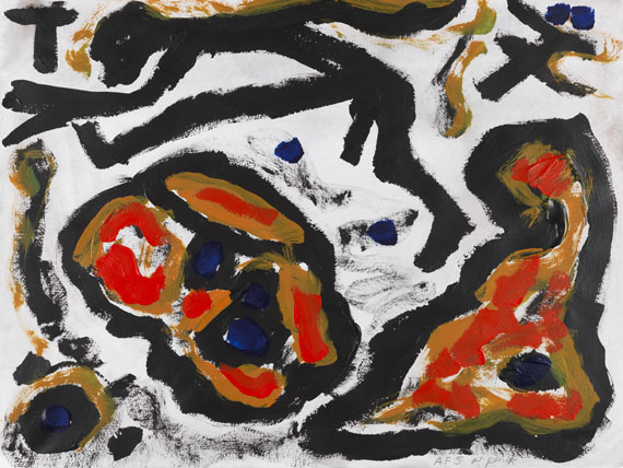 A. R. Penck (d.i. Ralf Winkler) - Acrylic on paper