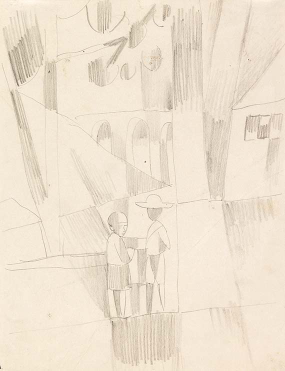 August Macke - Pencil drawing