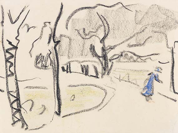 Ernst Ludwig Kirchner - Charcoal