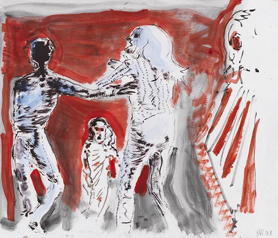 Daniel Richter - Oil on paper