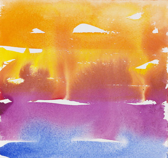 Günther Uecker - Watercolor