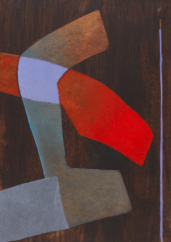 Fritz Winter - Oil on paper
