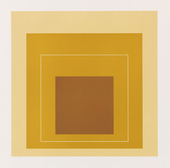 Josef Albers - Lithograph in colors