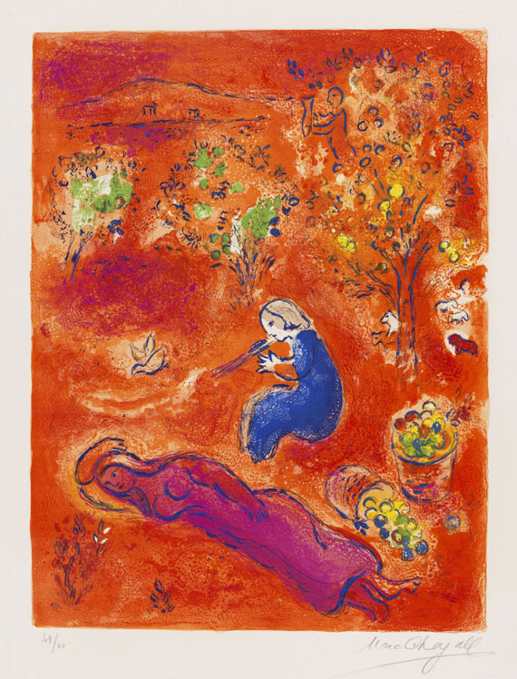 Marc Chagall - Lithograph in colors