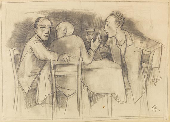 Karl Hofer - Pencil drawing