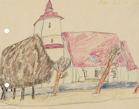 Lyonel Feininger - Colored pencil drawing
