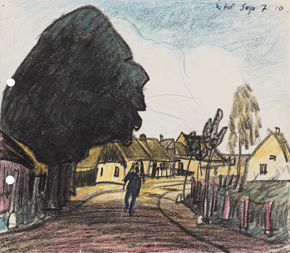 Lyonel Feininger - Colored pencil drawing