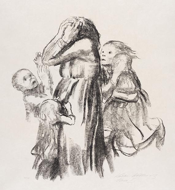 Käthe Kollwitz - Chalk lithograph