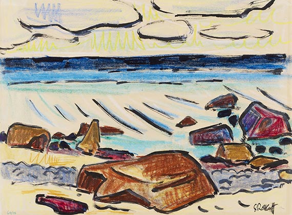 Karl Schmidt-Rottluff - Colored chalk