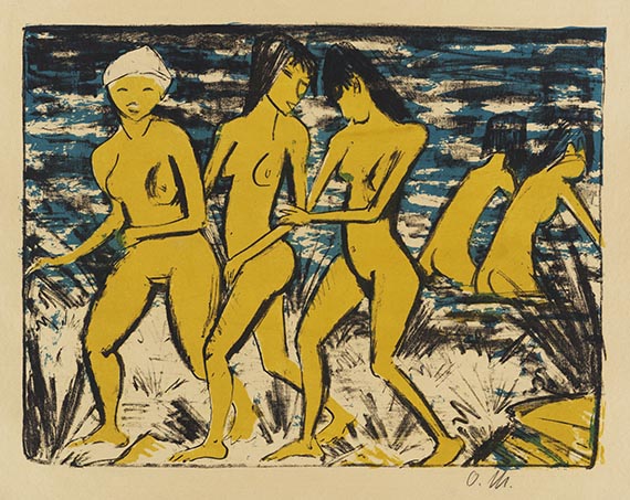 Otto Mueller - Woodcut in colors