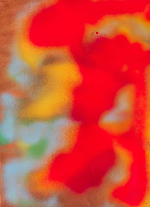 Katharina Grosse - Acrylic on paper