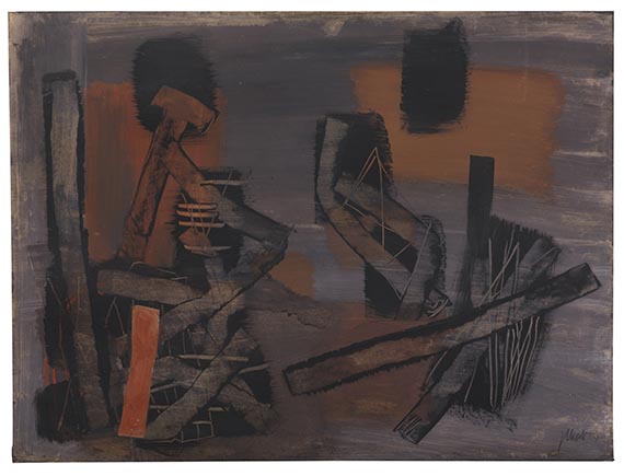 Fritz Winter - Oil on paper