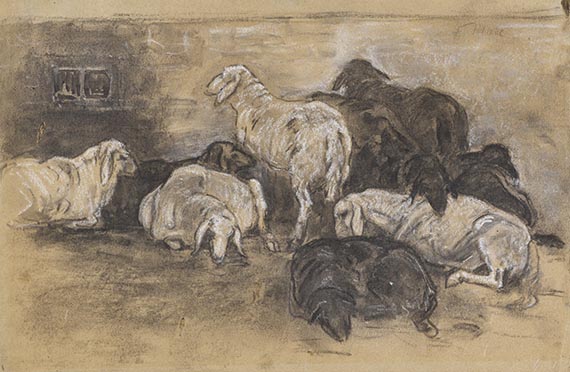 Franz Marc - Chalk drawing