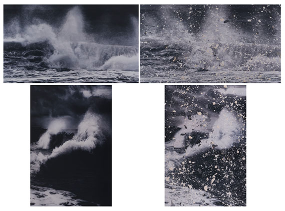 Hirst, Damien - Colliding. Blizzard. Faneel. Doldrums (aus der Serie "Where the Land Meets the Sea", H13-9 bis H13-12)