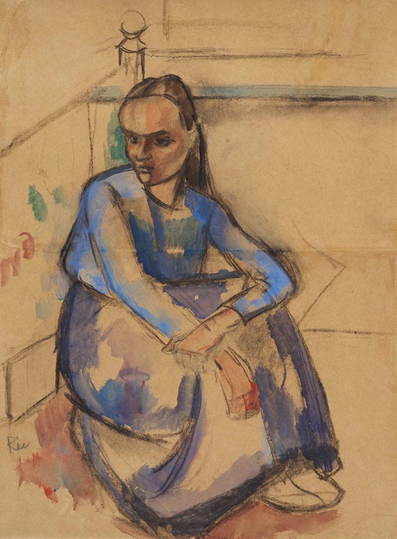 Rée, Anita - Sitzendes Mädchen (Hanna Nicolassen)