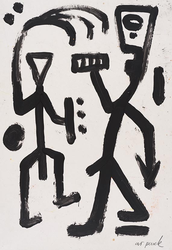 Penck (d.i. Ralf Winkler), A. R. - Gouache