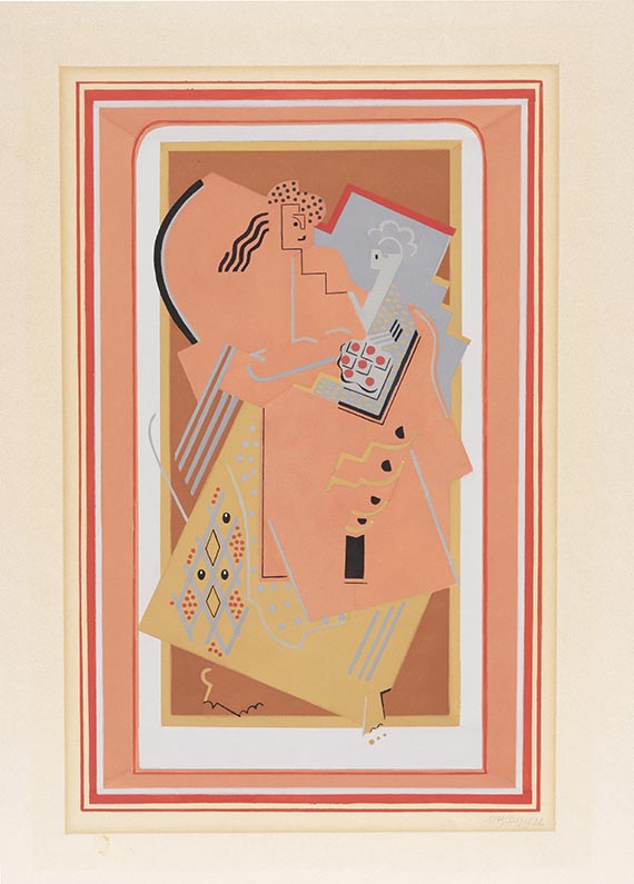 Gleizes, Albert - Vierge à l'enfant rose (Femme et Enfant)