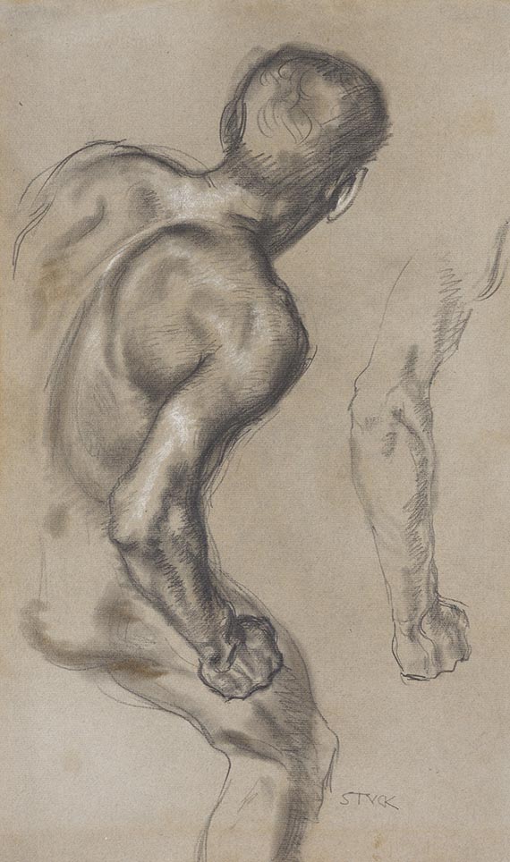 Stuck, Franz von - Studie zu dem Gemälde "Feinde ringsum"