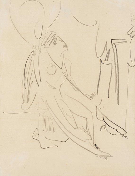 Kirchner, Ernst Ludwig - Pencil drawing
