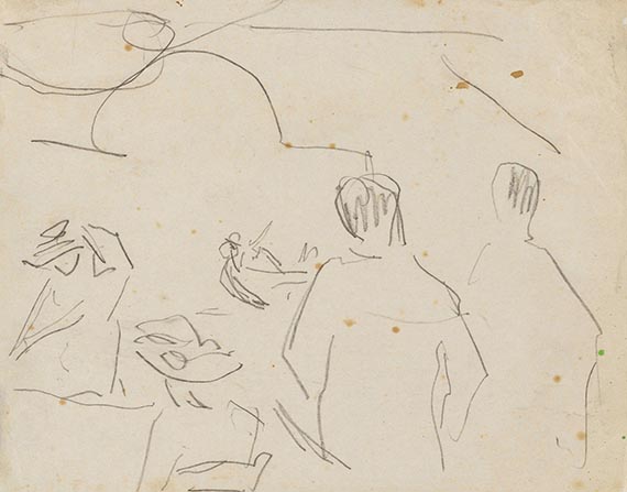 Kirchner, Ernst Ludwig - Pencil drawing