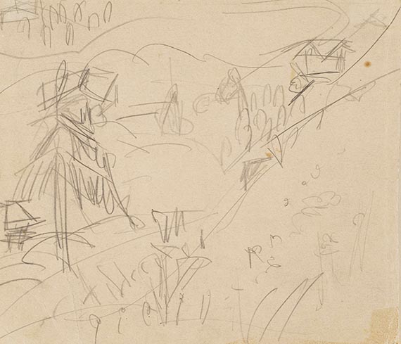 Kirchner, Ernst Ludwig - Pencil drawing