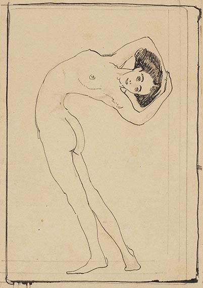 Klinger, Max - India ink drawing