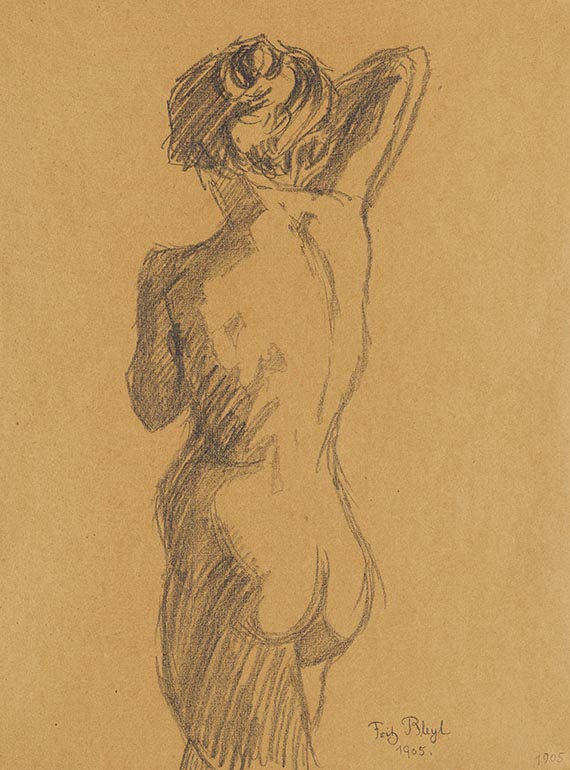 Fritz Bleyl - Pencil drawing