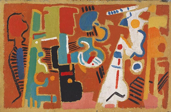 Max Ackermann - Oil on fibreboard