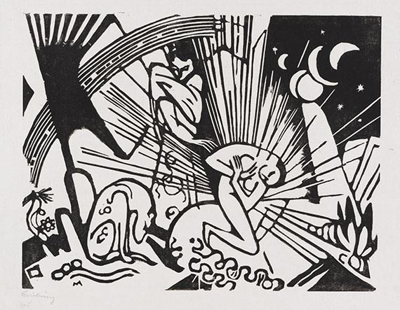 Marc, Franz - Woodcut