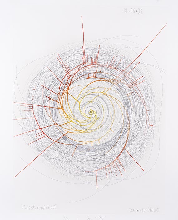 Damien Hirst - Etching in colors