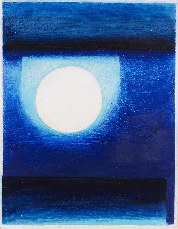 Rupprecht Geiger - Oil crayon