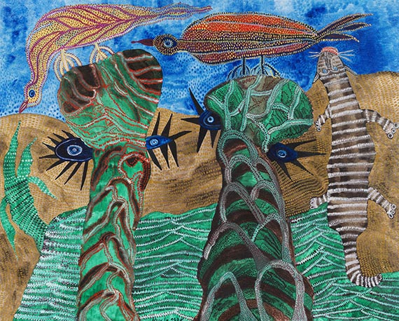 Ursula Schultze-Bluhm - Oil on canvas