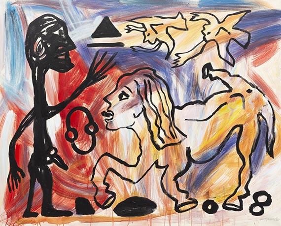 A. R. Penck (d.i. Ralf Winkler) - Mixed media