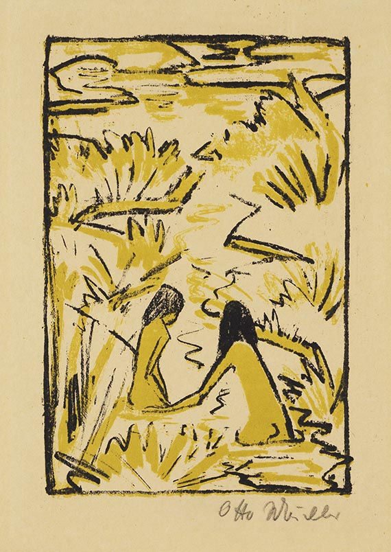 Otto Mueller - Lithograph in colors