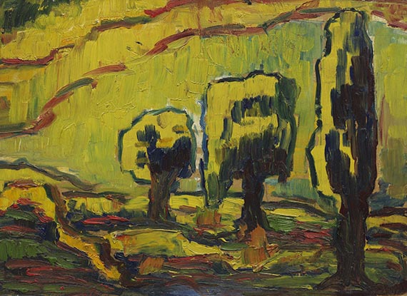 Dexel, Walter - Oil on cardboard