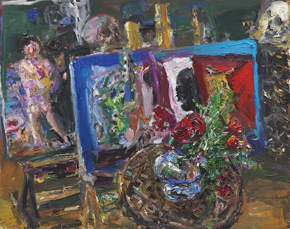 Bernhard Heisig - Oil on canvas