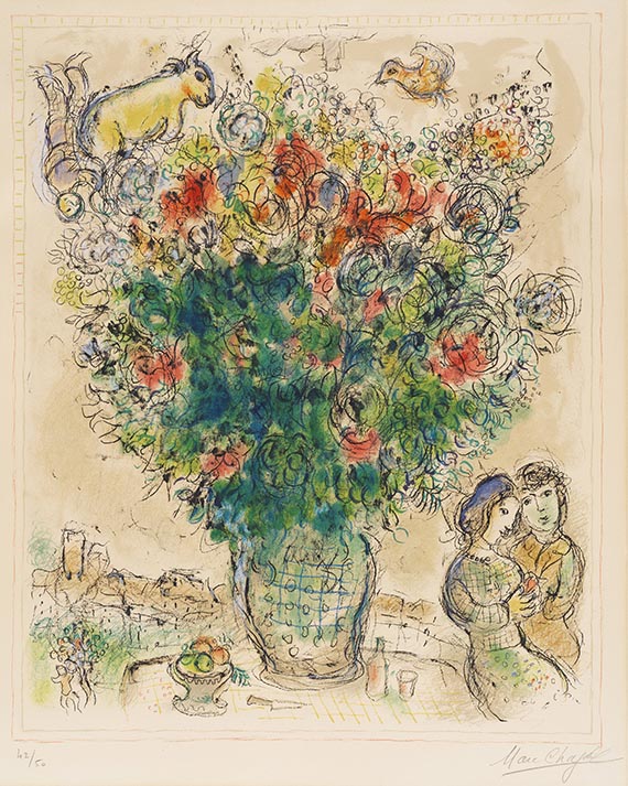 Chagall, Marc - Bouquet Multicolore
