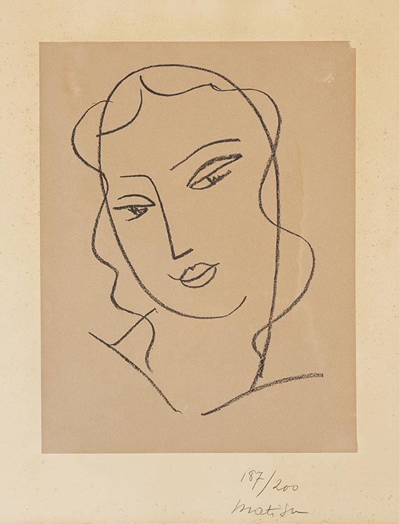 Matisse, Henri - Etude pour la vierge &rdquo;Tete voil&eacute;e&rdquo;