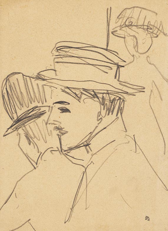 Kirchner, Ernst Ludwig - Pencil drawing