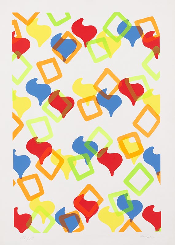 Konrad Lueg - Silkscreen in colors